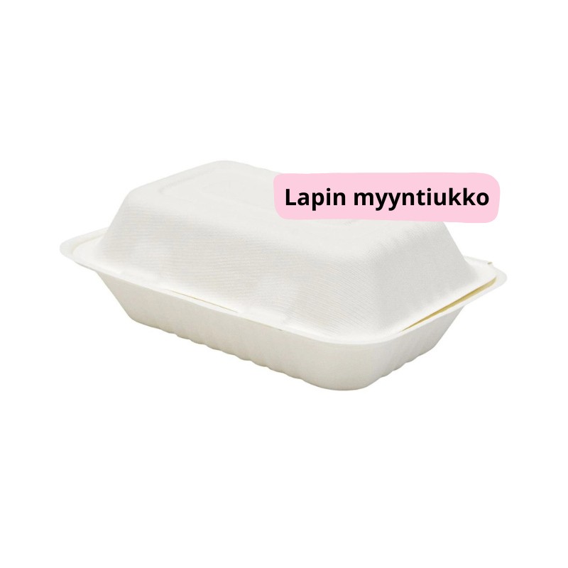 Ruokarasia saranoidulla kannella, 100% biohajoava 250kpl.