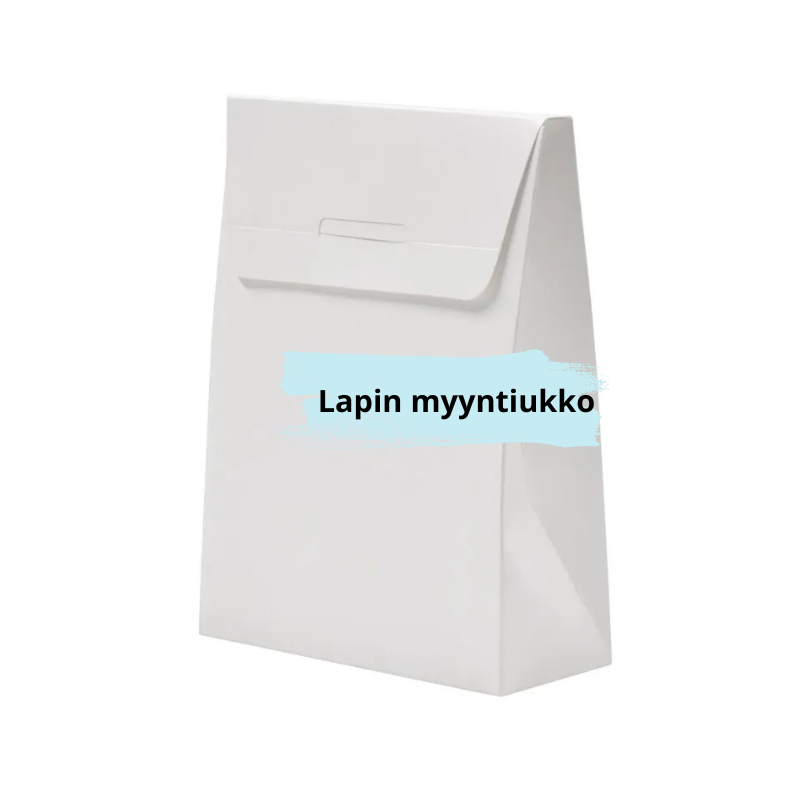 Pakkaus ikkunalla 13x5,5x17,4cm | Valkoinen kartonki | 20kpl