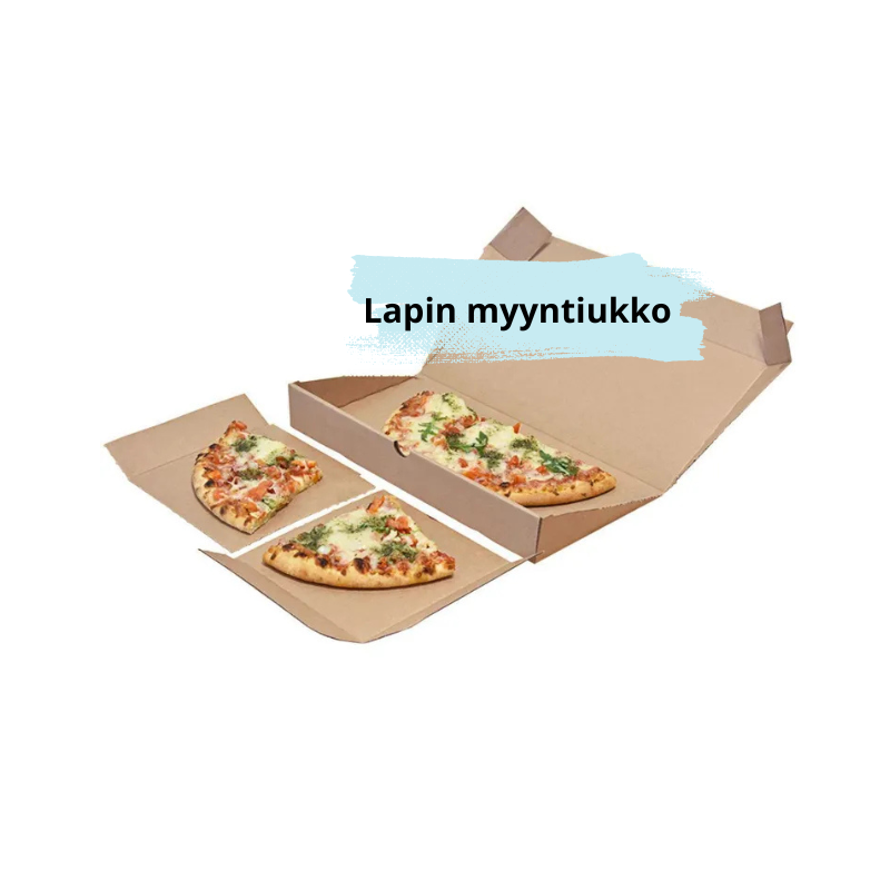 Pitzalaatikko lisärei'ityksellä 30x30x4cm, 50kpl / pkt