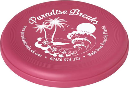 Crest, kierrätetty frisbee. Esim. 250kpl. 1-väripainatuksella.