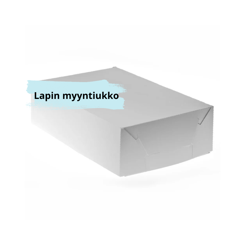 Leivosrasia Kartonki 24x14,5x5cm 3A valkoisella taustalla.