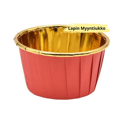 Kaksoiskerroksinen Cupcake-vuoka. Premium-laatua ammattilaisille 100KPL./PAKKAUS