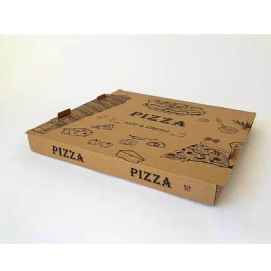 Pitzalaatikko ruskea 32 cm 2-os 100 kpl/pkt