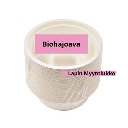 Syvä biohajoava lautanen 500ml
