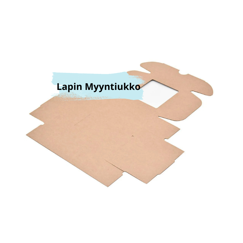Miniaaltolaatikko, 120x120x50mm, 0427, 3-kerros, E, ruskea, ikkunalla. 50kpl./paketti