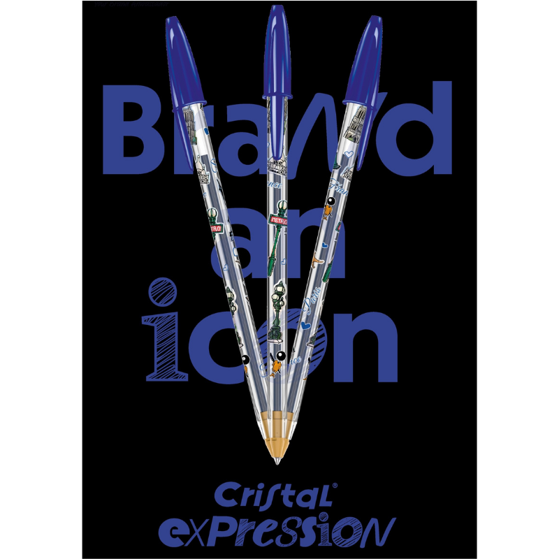 BIC® Cristal® Expression – Ikoninen kynä, nyt personoitavissa