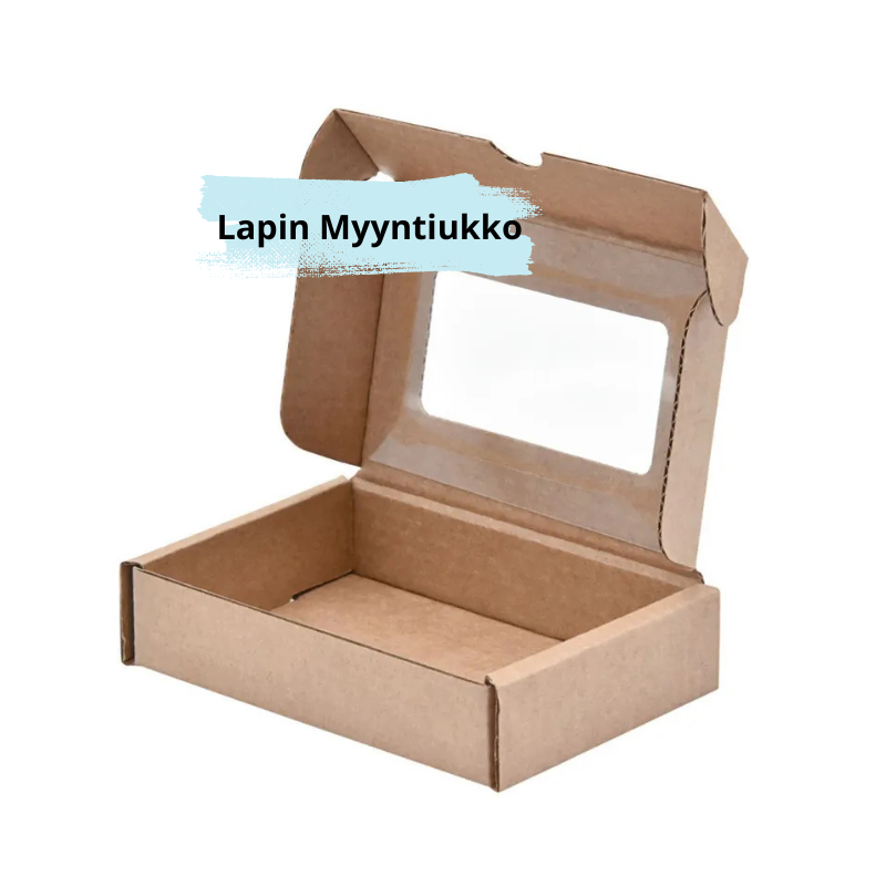 Miniaaltolaatikko, 90x60x20mm, 0427, 3-kerros, E, ruskea, ikkunalla, 50 kpl.