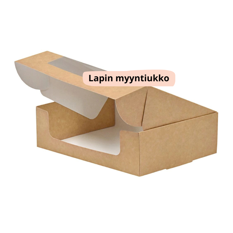 Kartonkinen kakkurasia 22 x 17 x 6,5 cm