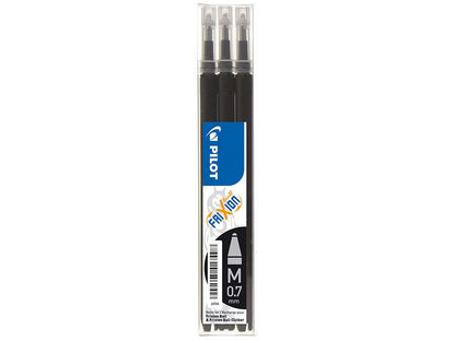 Pilot FriXion Täyttöpatruunat 3 kpl (0,7 mm) Eri värejä.