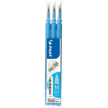 Pilot FriXion Täyttöpatruunat 3 kpl (0,7 mm) Eri värejä.