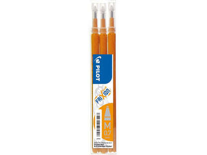 Pilot FriXion Täyttöpatruunat 3 kpl (0,7 mm) Eri värejä.