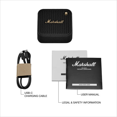 Marshall Willen II kannettava Bluetooth-kaiutin alk. 10kpl. merkkauksella