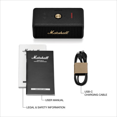 Marshall Emberton III kannettava Bluetooth-kaiutin alk. 10kpl. merkkauksella