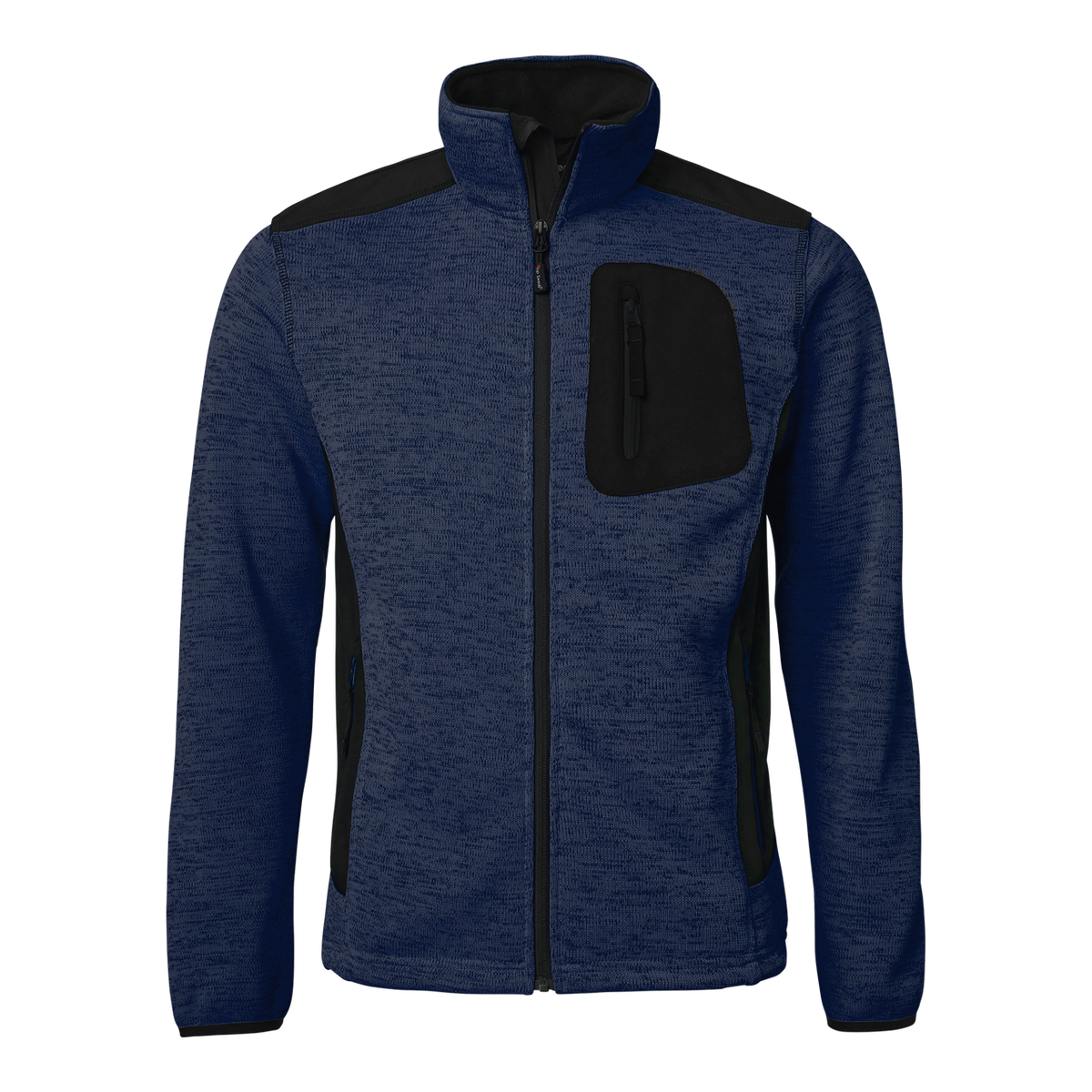 Top Swede neulottu fleecetakki softshell-yksityiskohdilla.