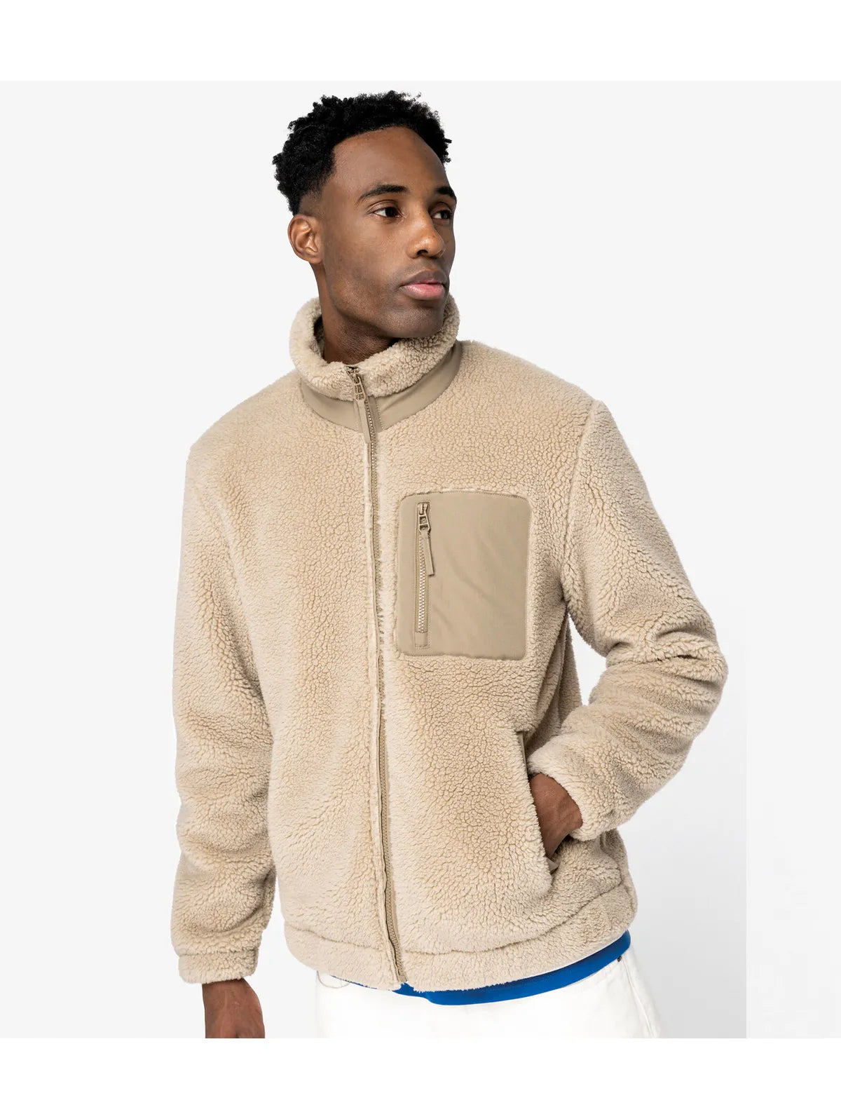 Native Spirit Unisex Eco-Friendly Sherpa Jacket