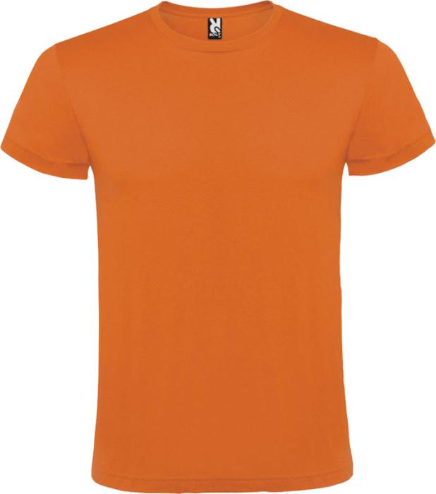 Roly Atomic lyhythihainen unisex-t-paita 150 g/m2. Esim. 25kpl. 750 cm2 DTF-painatuksella