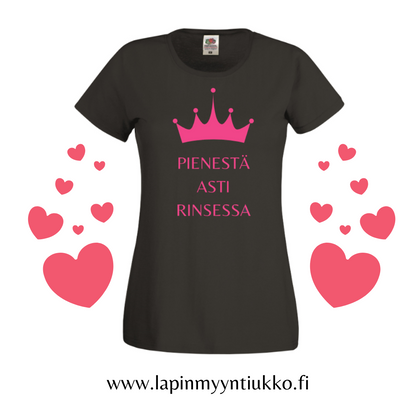 Naisten T-paita RINSESSA sis. alv. ILMAINEN TOIMITUS